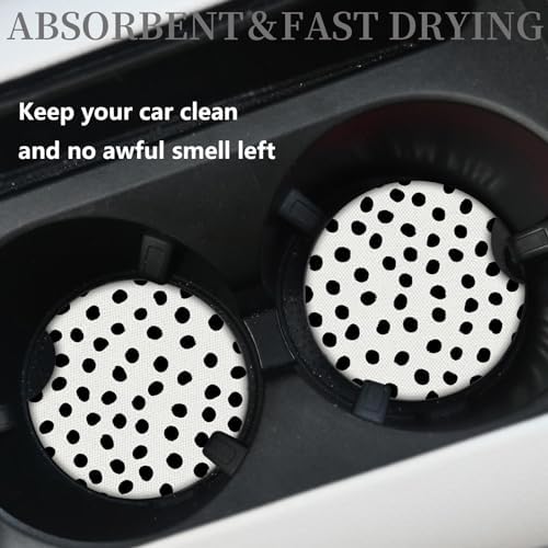Car Coasters for Cup Holders, Cute Car Accessories for Women Interior, Cute - Image 2