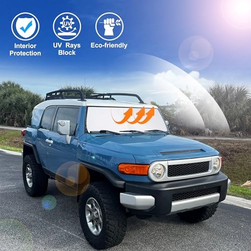 Windshield Sun Shade for 2007-2014 Toyota FJ Cruiser Sport Utility - Image 6
