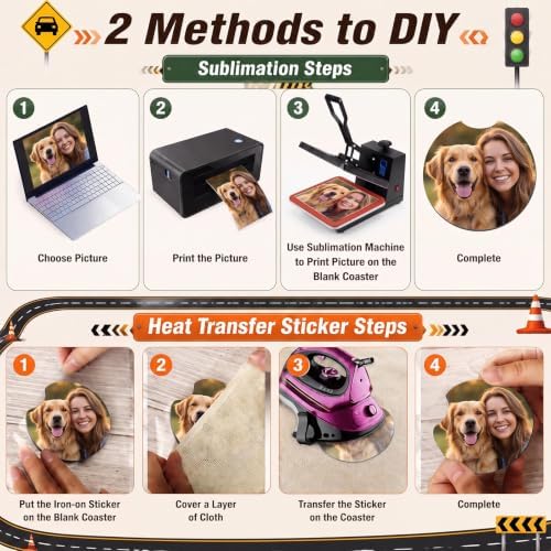 350 Pcs Sublimation Car Coaster Blank Set Packaging - Image 6
