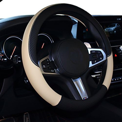 SHIAWASENA Car Steering Wheel Cover, Universal 15 Inch Fit, Anti-Slip & by SHIAWASENA