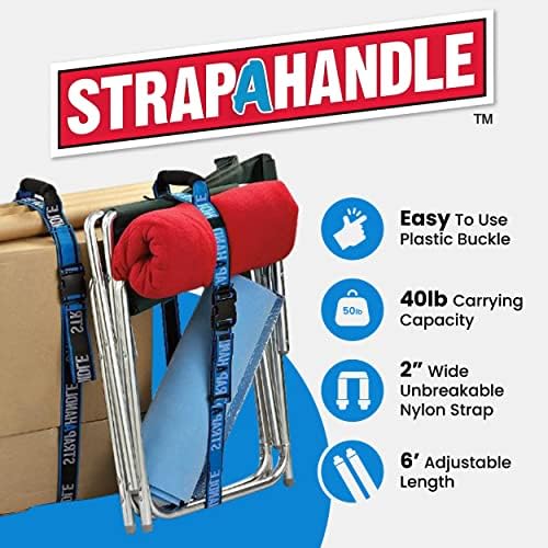 6' Carrying Strap with Handle | Adjustable Belt | Heavy Duty, Carry Strap - Image 2