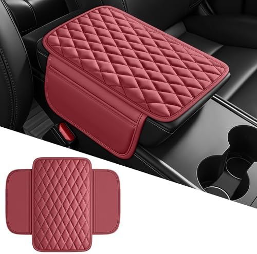 Leather Waterproof Car Armrest Console Pad - Image 2