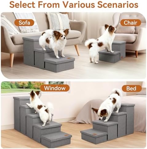 Zerbuger Dog Stairs with Storage - Image 2