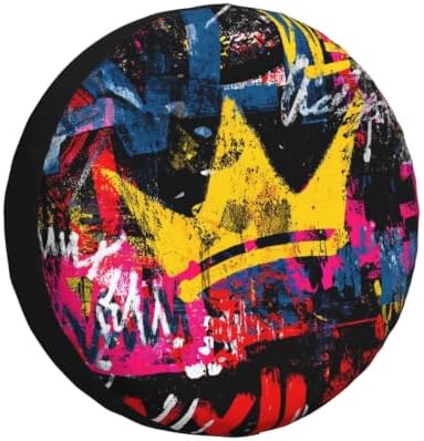 Graffiti Spare Tire Cover Waterproof Wheel Cover 15 Inch Universal Fit by Unknown