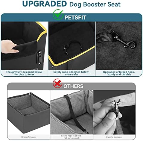 PETSFIT Small Dog Car Seat – Patented Safety Buckles – Safety Tether – Foldable - Image 4
