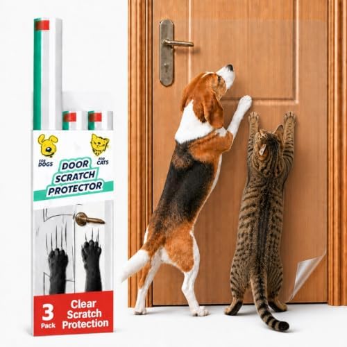 Panther Armor Dog Scratch Door Protector, 3 Pack, Shield from Claw by PantherArmor
