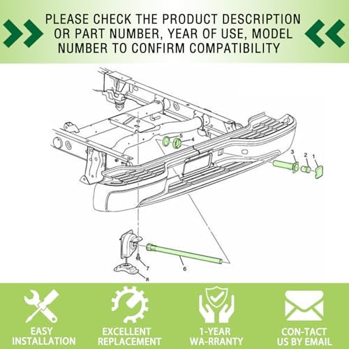 Spare Tire Hoist Shaft Kit Compatible - Image 5