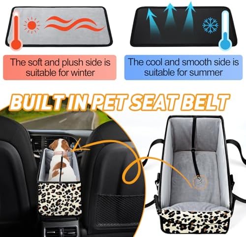 Portable Dog Car Seat for Small Dogs, Puppy Car Seat - Image 6