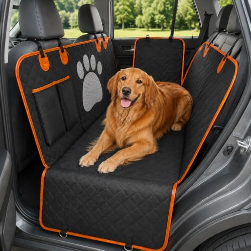 Dog Car Seat Cover for Back Seat, Waterproof Hammock for Cars and SUVs by Unknown