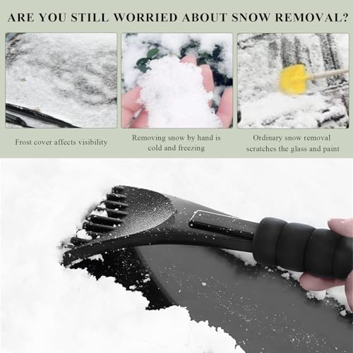 Ice Scraper for Car Windshield, Scratch-Free Auto Window Snow Scraper - Image 5