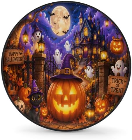 Halloween Spare Tire Cover Waterproof Dust-Proof Spare Wheel Covers by Unknown