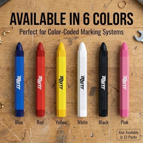Mutt Tools Yellow Lumber Crayons 12 Pack - Image 6