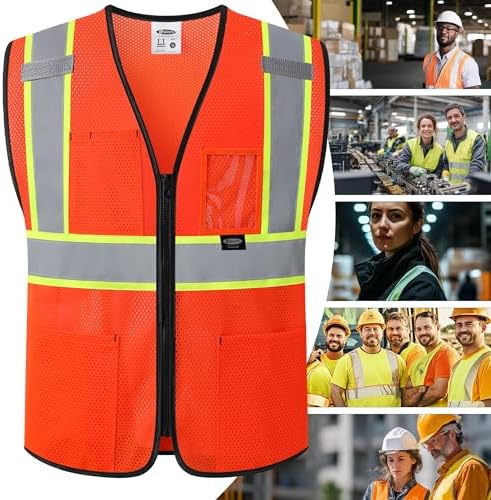 JKSafety Safety Vest for men women Hi Vis Vest - Image 5
