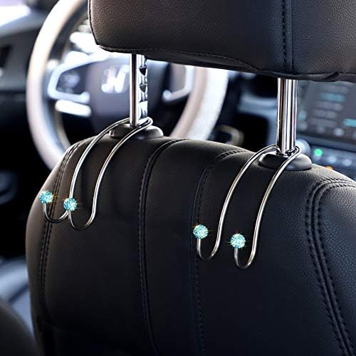 SAVORI Auto Hooks Bling Car Hangers Organizer Seat Headrest Hooks Strong and - Image 3