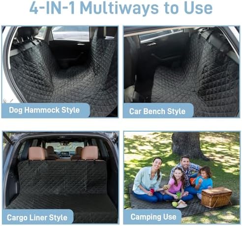 Dog Car Seat Cover for Back Seat, Large Universal Fit Bench Car Seat Cover - Image 5