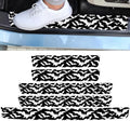 5PCS Bat Car Door Sill Sticker Carbon Fiber Leather Auto Decal by Unknown