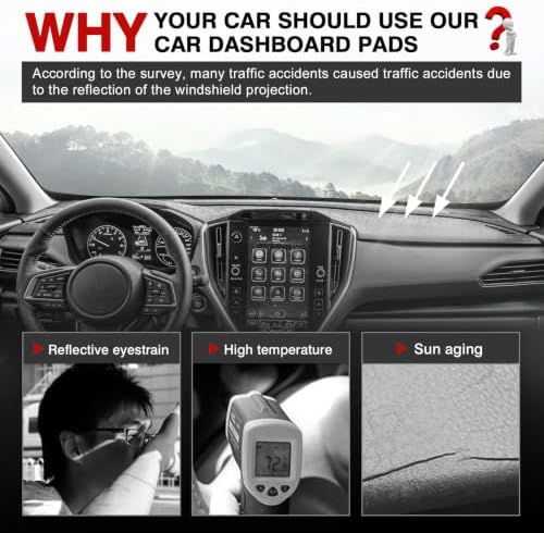 Autorder Gray Dashboard Cover Mat - Image 2