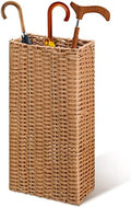 Weysat Woven Umbrella Stand for Entryway Handmade Umbrella Holder Freestanding by Weysat