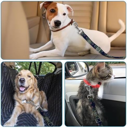 Adjustable pet cat and Dog car seat Belts. The Lanyard is Flexible and - Image 6