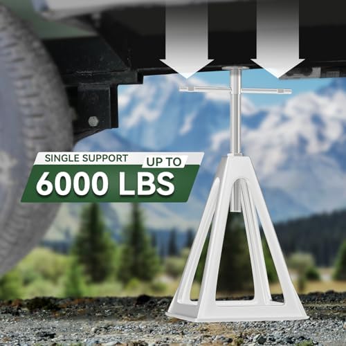 RVGUARD RV Stack Jacks 1 Pack, 6000 Lbs Aluminum Stabilizer Jacks - Image 2
