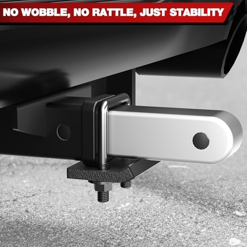 Hitch Anti Rattle Clamp for 1.25” to 2” Receiver, Heavy Duty Hitch Tightener - Image 6