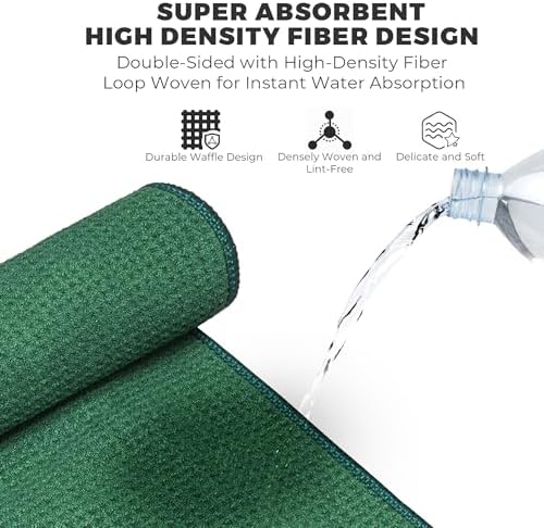 Mile High Life Microfiber Golf Towel 6 Pack Waffle - Image 5