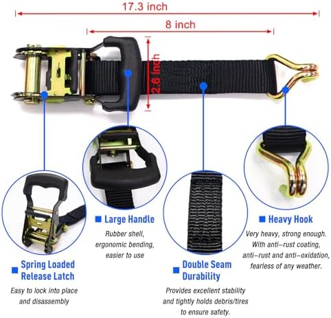 1.5" Wide Black Heavy Duty Y Strap - Image 3