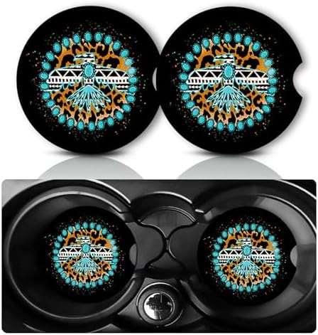 2Pack Eagle Car Cup Holder Coaster Neoprene Car Coasters by YGQZYYQ