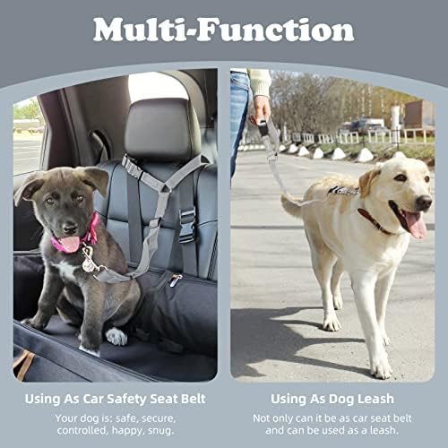 BWOGUE Dog Seat Belt for Car, Headrest Restraint Lead, Non-Elastic - Image 6