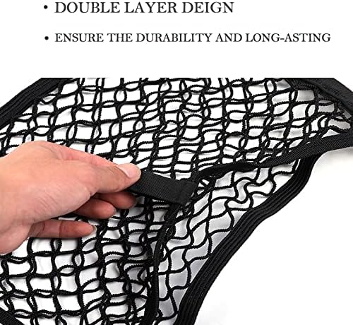 2 Pack Small Cargo Net Pocket Storage Mesh Net Elastic Automotive Cargo Nets - Image 4