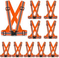 Reflective Vest Running Gear, 2-10Pack High Visible Safety VES by SAWNZC