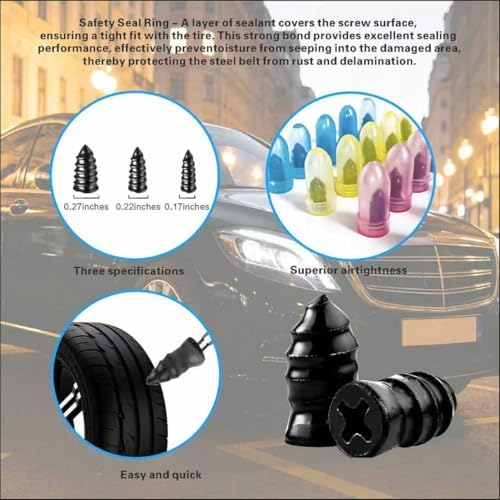 65PCS Tire Plugs, Tire Plugs Screw Type, User-Friendly - Image 6