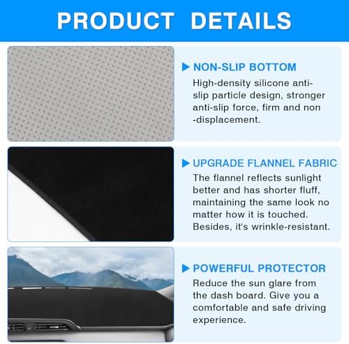 Autorder Dashboard Cover Mat for Nissan Kicks 2016-2024 Accessories Dash Cover - Image 6