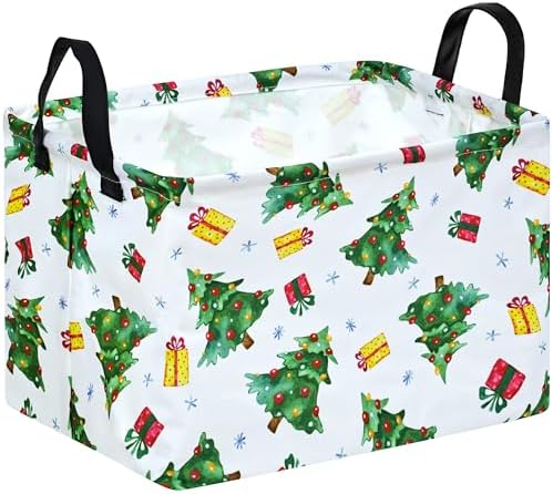 MAIZMZ Xmas Christmas Basket for Kids Gfits Storage Baskets Collapsible Nursery by MAIZMZ