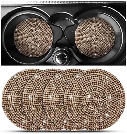 Osilly 4PCS 2.75 Inch Rhinestone Cup Holder Coasters by Osilly
