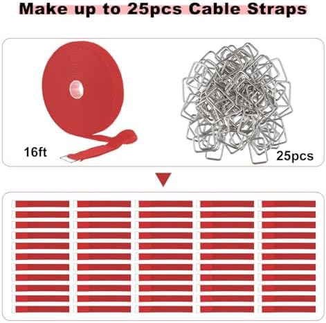 YMCRLUX 1"x16ft Hook and Loop Straps - Image 4