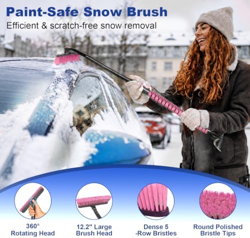 44 Inch Snow Brush with Ice Scraper - Image 5