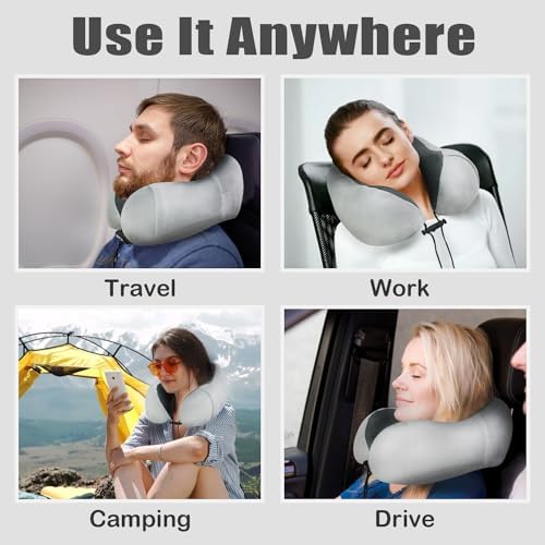 Travel Pillow, Memory Foam Neck Pillow - Image 6