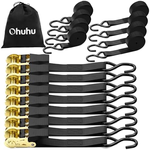 Ohuhu Ratchet Tie Down Straps, Cargo Straps by Ohuhu