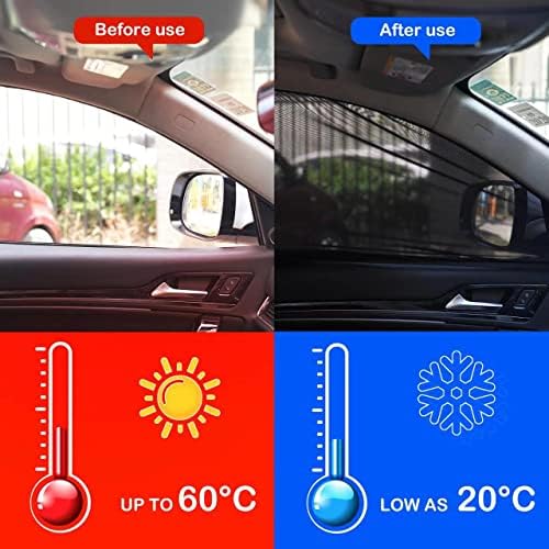 2 Pack Car Front Side Window Shades Mesh Screen - Image 3