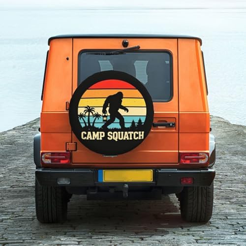 Camp Squatch Spare Tire Cover Waterproof Wheel Cover 15 Inch Universal Fit - Image 2