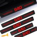 Door Sill Protectors for 8-Serie 840i, Carbon Fiber Leather Front/Rear Door by CHIYLE