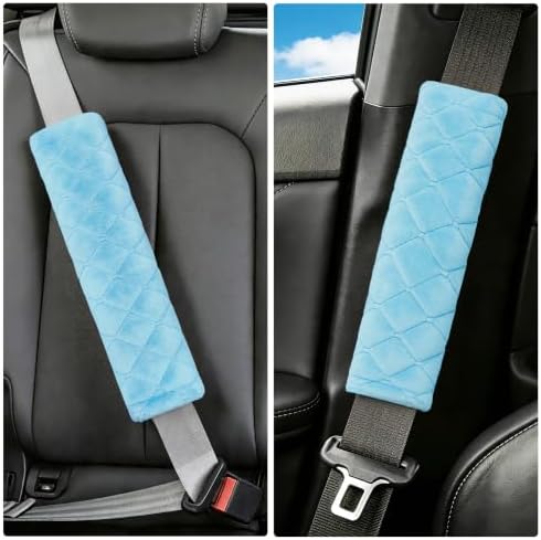 Amooca 2 Pack Seat Belt Covers Soft Shoulder Pad - Image 6