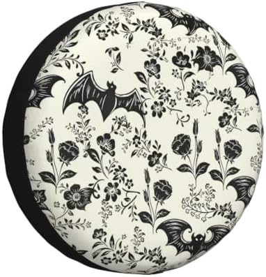 Bat Flower Spare Tire Cover Waterproof Wheel Cover 15 Inch Universal Fit by Unknown