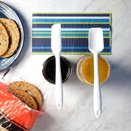RSVP International Ela Collection Silicone Coated Steel, Mini Spatula/Spoon - Image 2
