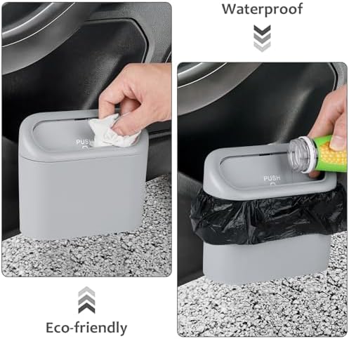 Accmor Car Trash Can, Portable Vehicle Trash Bin - Image 5