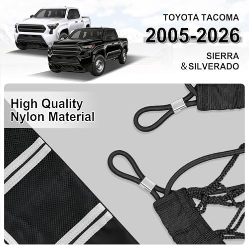 Amiss Truck Bed Cargo Net with Side Organizer, Compatible with Toyota Tacoma - Image 5