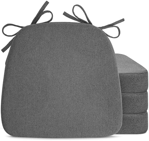 Sunsleek Chair Cushions for Dining Chairs D-Shaped Seat Cushions Chair Pads by Sunsleek