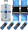 4 Pack Luggage Straps for Suitcases Adjustable Luggage Belt Suitcase Strap by Gutsdoor