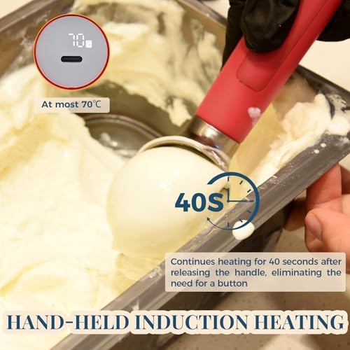Heated Ice Cream Scoop Rechargeable, Electric Warming Ice Cream Scooper - Image 2